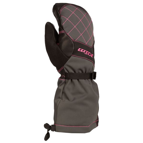 Gloves Klim Snowmobil Gloves Insulated Women Allure Mitten Knockout Pink/Asphalt