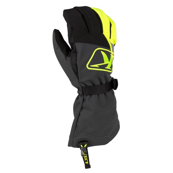Gloves Klim Snowmobil Gloves Insulated Klimate Gauntlet Hi-Vis