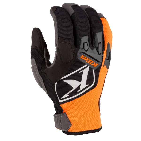 Gloves Klim Snowmobil Gloves Non-Insulated Impact Strike Orange