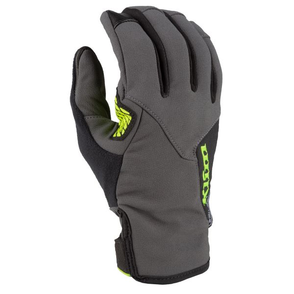 Gloves Klim Snowmobil Gloves Non-Insulated Inversion Asphalt/Hi-Vis