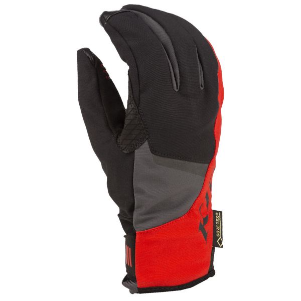 Gloves Klim Snowmobil Gloves Non-Insulated Inversion GTX High Risk Red