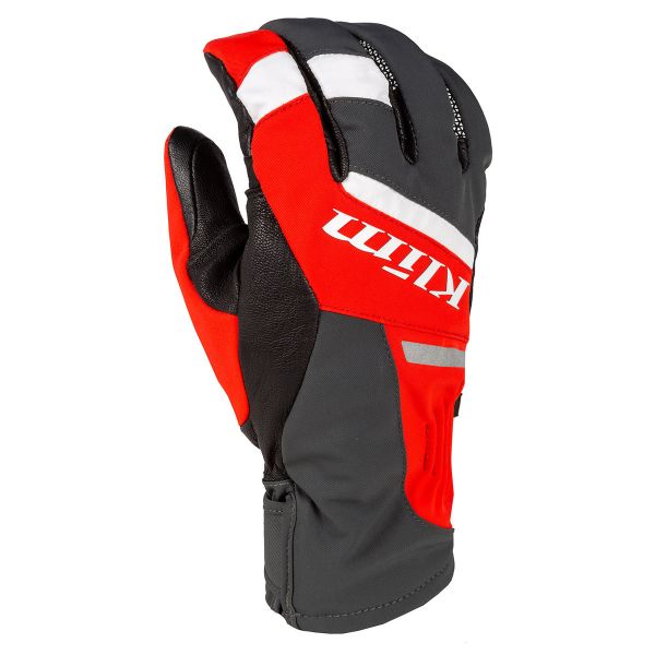 Gloves Klim Snowmobil Gloves Insulated Powerxross High Risk Red
