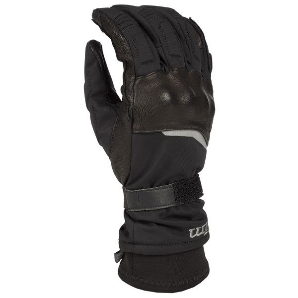  Klim Vanguard GTX Long Textile/Leather Touring Insulated Gloves Black