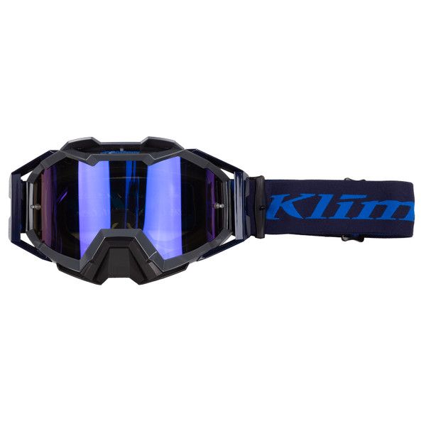 Goggles MX-Enduro Klim Viper Pro Off-Road Goggle Slash Electric Blue Lemonade Smoke Blue Mirror Lens