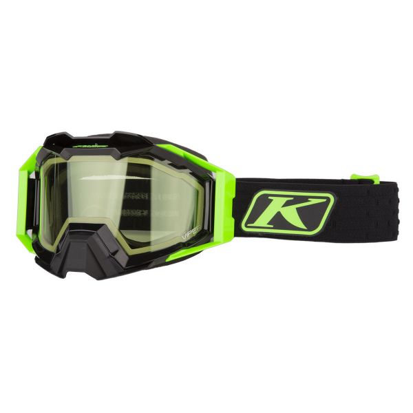 Goggles Klim Viper Pro Snowmobil Goggle Elite Electrik Gecko Lt Green Tint