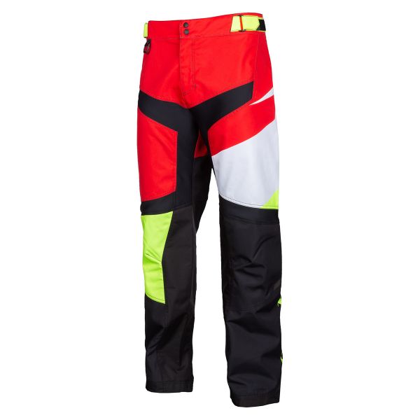 Bibs Klim Snowmobil Non-Insulated Pants Race Spec High Risk Red/Hi/Vis