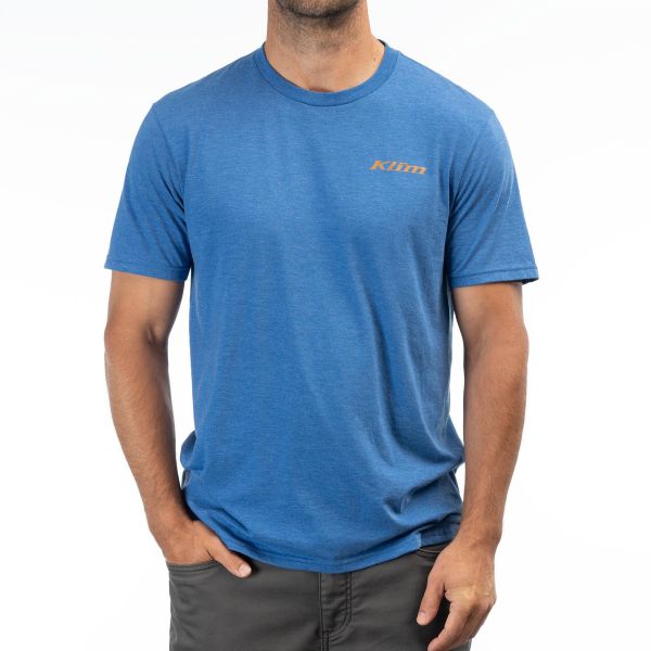 Casual T-shirts/Shirts Klim Discovery Tri-blend Tee Royal Frost/Golden Brown 24