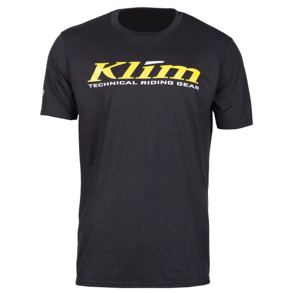 Casual T-shirts/Shirts Klim K Corp SS T Black/Yellow Tee