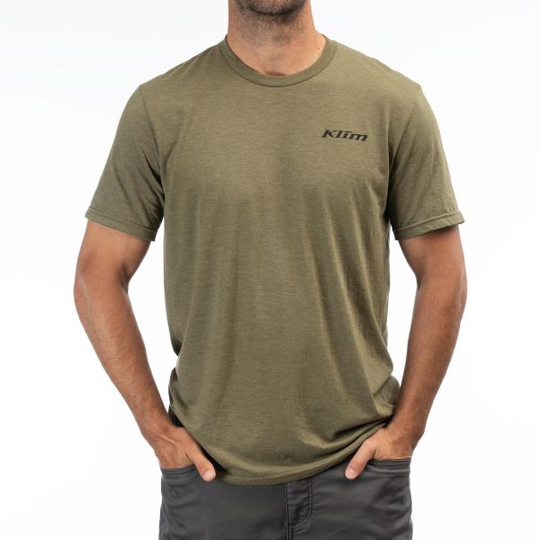 Casual T-shirts/Shirts Klim Mountain Peak Tri-blend Tee Military Green Frost/Black 24