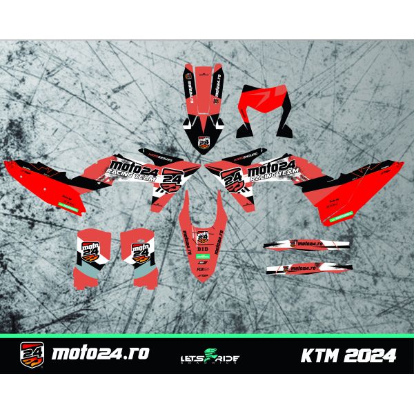 Lets Ride Kit Stickere Moto24 Racing 2024 TBI KTM EXC