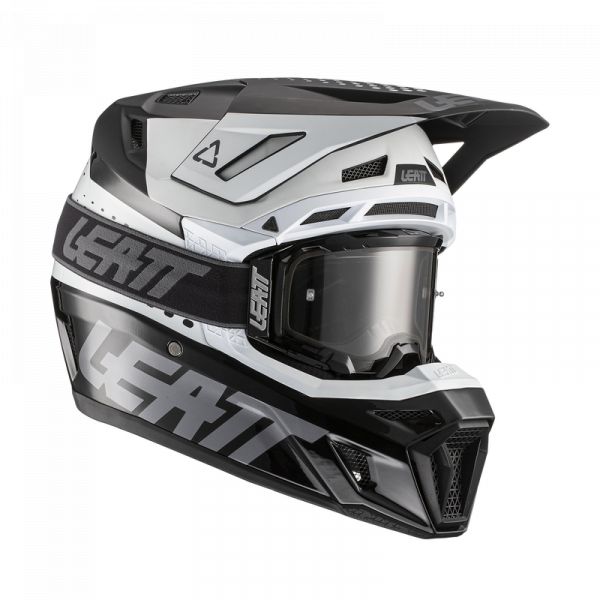 Helmets MX-Enduro Leatt Helmet Moto MX 8.5 + 5.5 Goggles Black/White