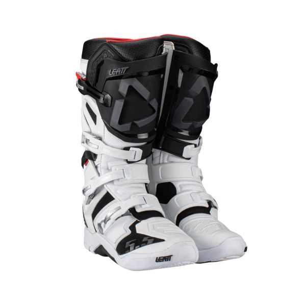 Boots MX-Enduro Leatt Moto Boots Enduro 5.5 Flexlock White/Black 24