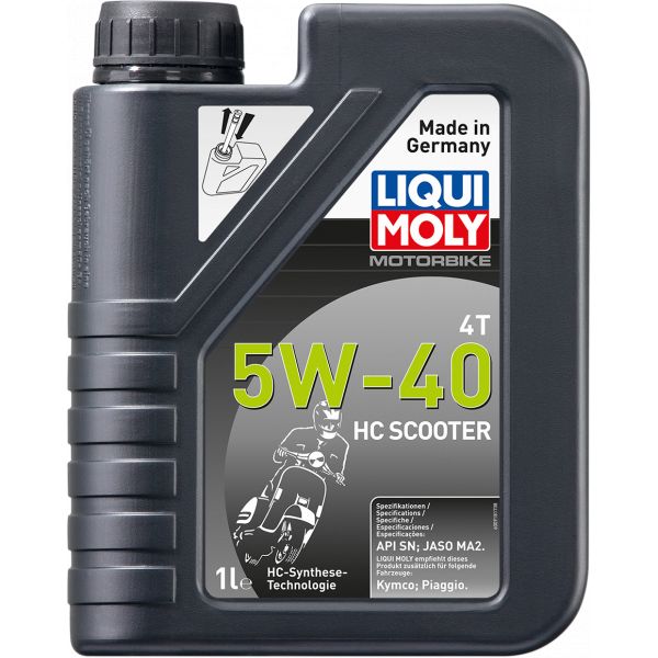 4 stokes engine oil Liqui Moly 4t 5w40 Hc Scooter 1l 20829