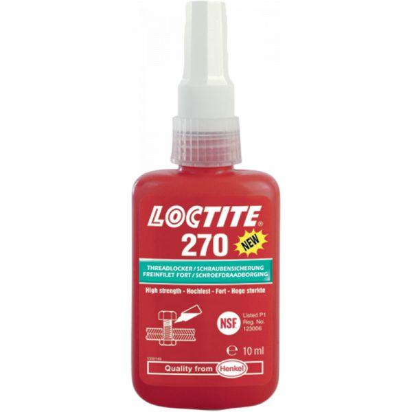  Loctite 270 Threadlocker High Strength 10ml Green - 1918245