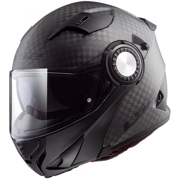 Flip up helmets LS2 Flip-Up Motorcycle Helmet FF313 Vortex Matt Carbon
