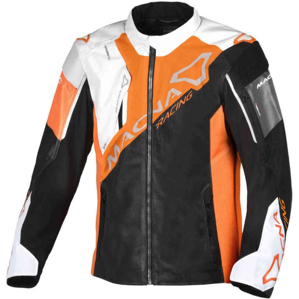 Textile jackets Macna Textile Moto Jacket Sigil Black/White/Orange