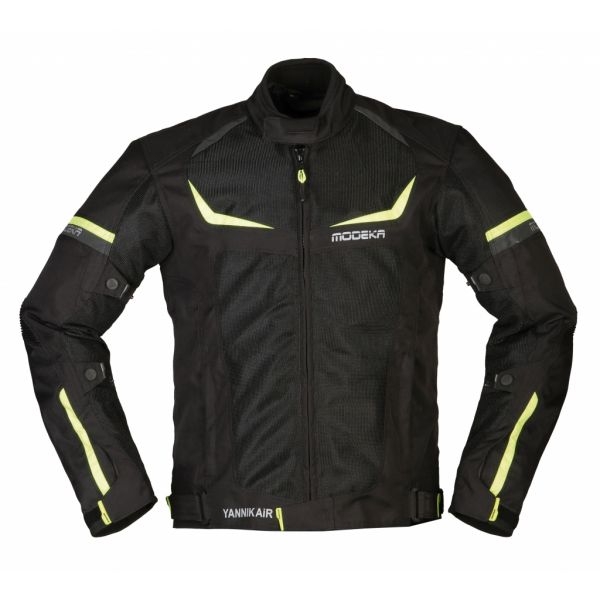 Textile jackets Modeka Textile Moto Jacket Yannik Air Black/Neon