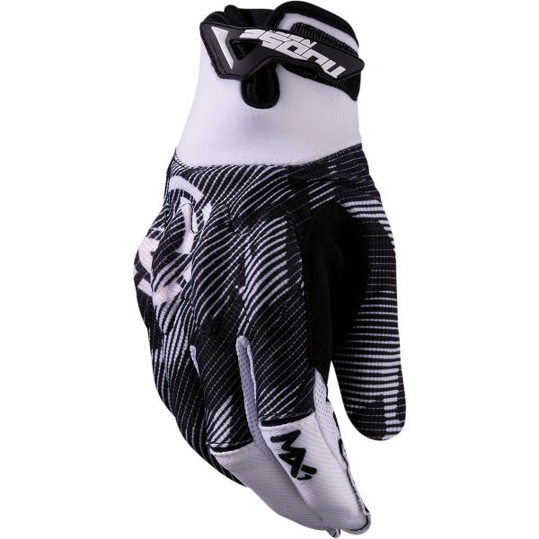 Gloves MX-Enduro Moose Racing MX Moto Gloves MX1 Black/White