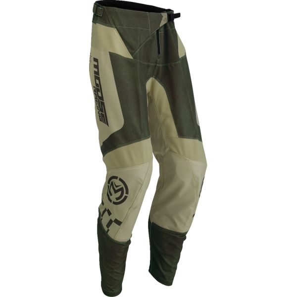  Moose Racing Pantaloni Moto Enduro/MX Qualifier Green/Tan 24