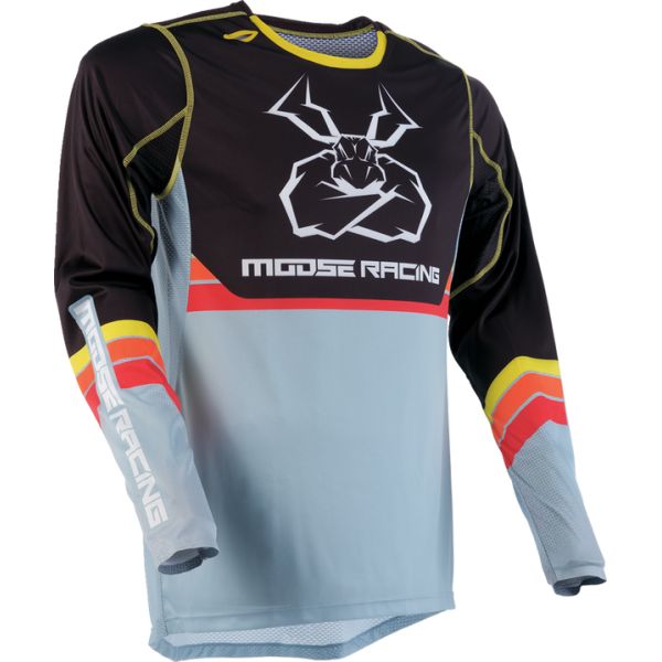  Moose Racing Moto Enduro/MX Jersey Agroid Black/Gray 24