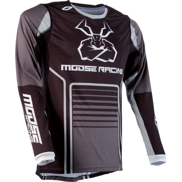  Moose Racing Moto Enduro/MX Jersey Agroid Black/White 24
