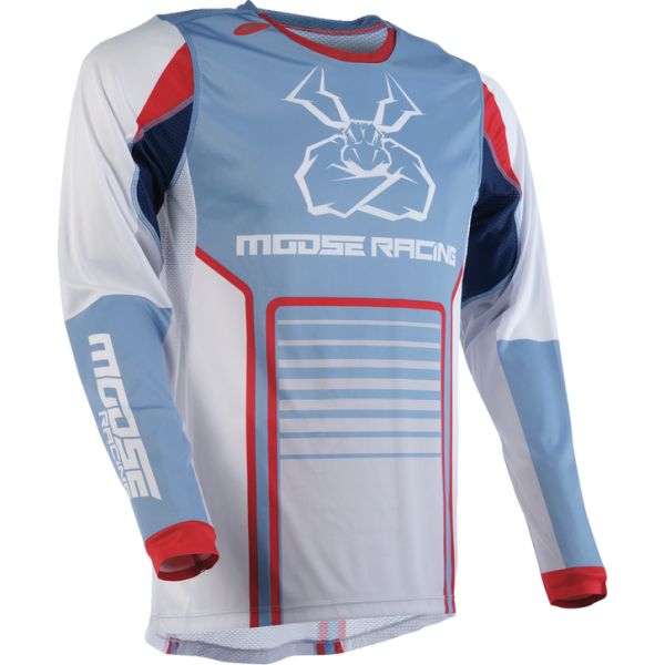 Jerseys MX-Enduro Moose Racing Moto Enduro/MX Jersey Agroid Blue/Gray 24