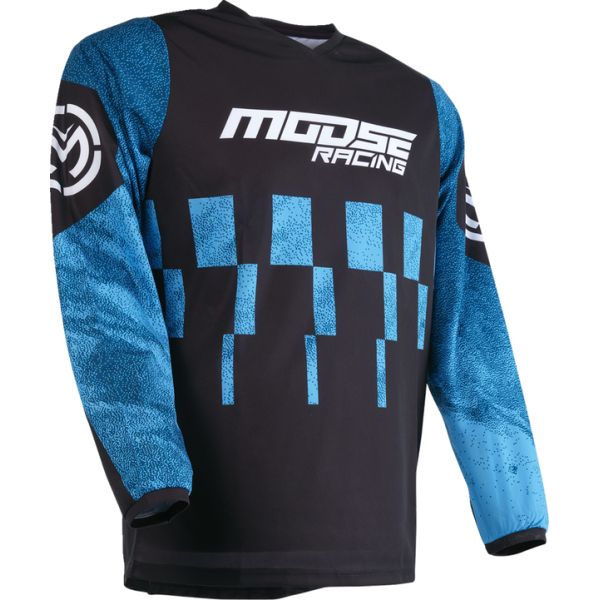 Moose Racing Tricou Moto Enduro/MX Qualifier Black/Blue 24