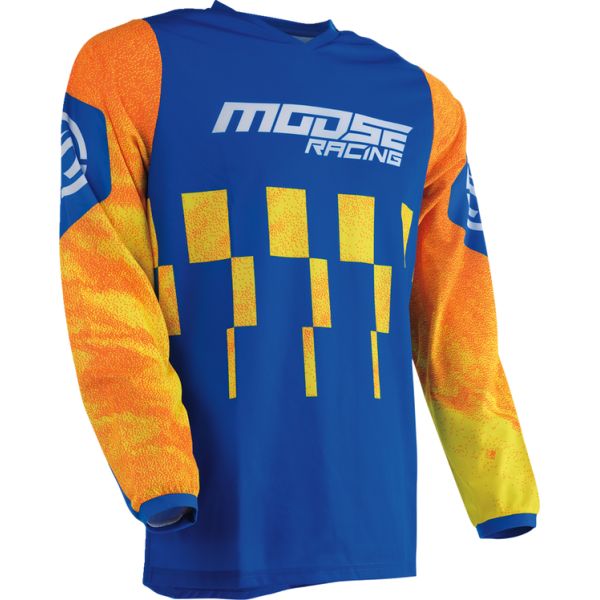Tricouri MX-Enduro Moose Racing Tricou Moto Enduro/MX Qualifier Orange/Blue 24