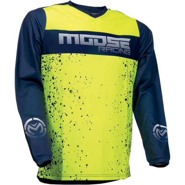  Moose Racing Moto MX Jersey Qualifier Hi-Vis/Navy