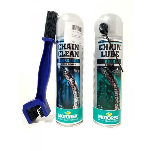 Chain lubes Moto24 Essentials Kit Chain Cleaning+Lube Motorex Road