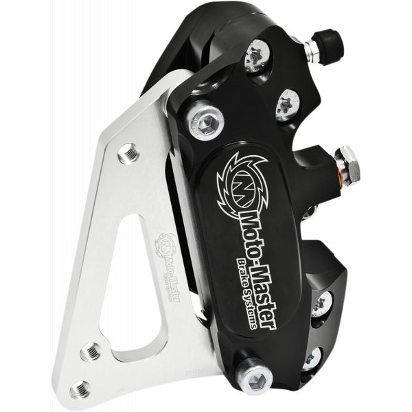 Kit Upgrade Frana Motomaster Kit Etrier Frana 4 pistoane + Adaptor Supermoto Racing Negru - 210021
