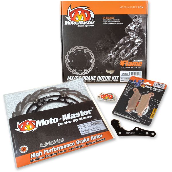  Motomaster Brake Kit Flame Floating Disc 270 Mm, Brake Pads, Relocate Bracket - 310020