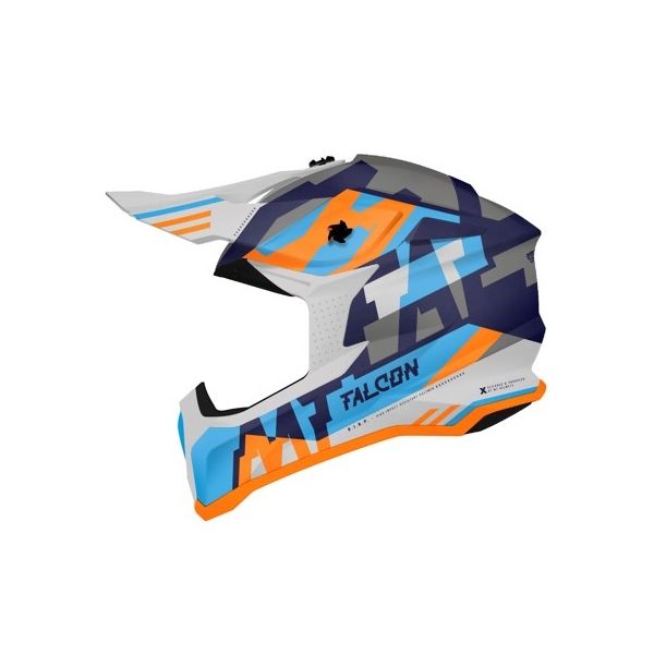  MT Helmets Casca Moto Enduro Falcon Arya A7 Albastru Lucios
