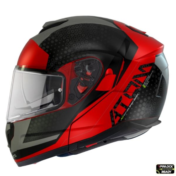 Casti Moto Flip-up (Modulabile) MT Helmets Casca Moto Flip-Up Atom SV Adventure A5 Red Matt 2023