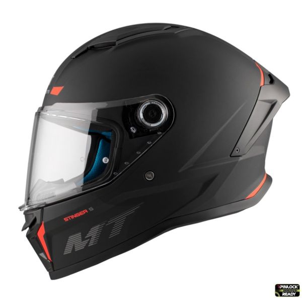 Full face helmets MT Helmets Full/Face Moto Helmet Stinger 2 A1 Black Matt 23