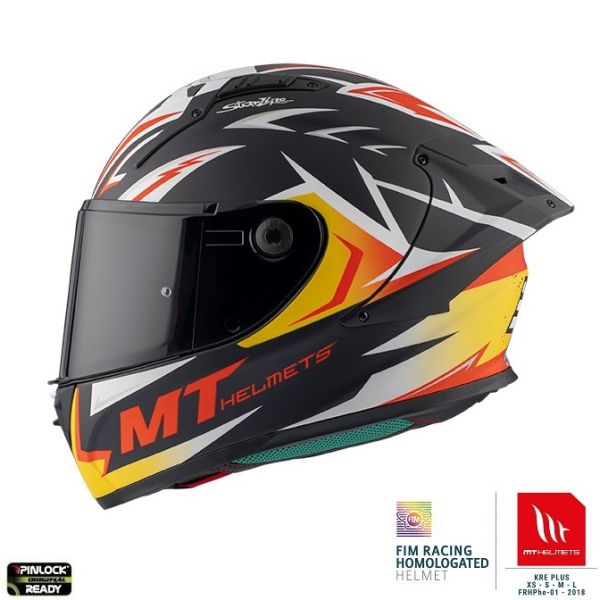 Full face helmets MT Helmets Full-Face Moto Helmet KRE+ Carbon Acosta A37 Blue Matt