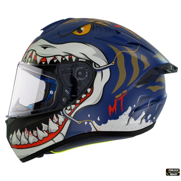 Full face helmets MT Helmets Full-Face Moto Helmet Targo Pro Sharky B7 Blue Matt 2023