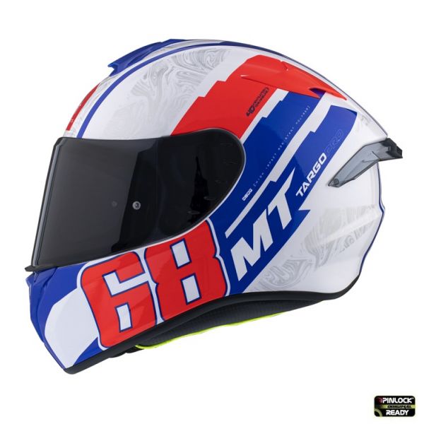 Full face helmets MT Helmets Full-Face Moto Helmet Targo Pro Welcome A5 White/Red/Blue