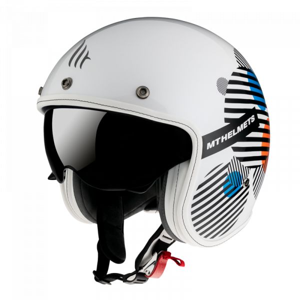 Jet helmets MT Helmets Jet Moto Helmet Le Mans 2 Zero A4 Gloss Pearl Orange