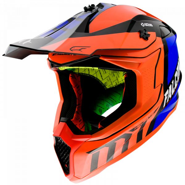 Casti Cross-Enduro MT Helmets Casca Moto Enduro Warrior C4 Gloss Pearl Orange