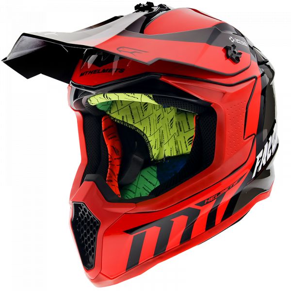 Casti Cross-Enduro MT Helmets Casca Moto Enduro Warrior C5 Gloss Pearl Red