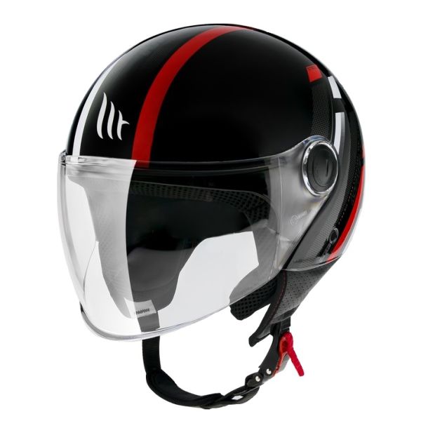 Jet helmets MT Helmets Open-Face Moto Helmet Street Scope D5 Glossy Red 24