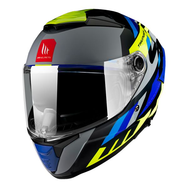 Full face helmets MT Helmets Full-Face Moto Helmet Thunder 4 SV Ergo E17 Yellow/Blue