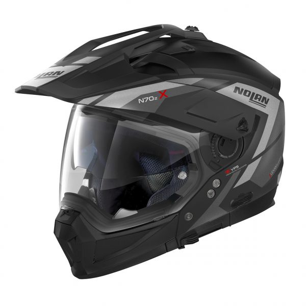  Nolan Crossover N 70-2 X Grandes Alpes Flat Black/Grey Helmet