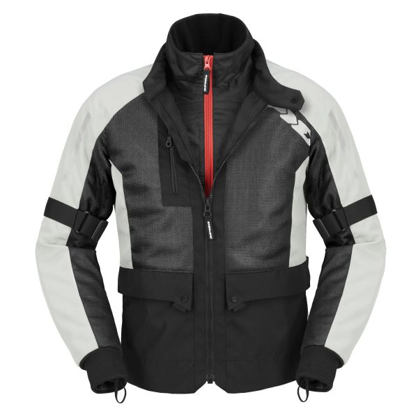 Textile jackets Spidi Net H2Out Black/Ice 24 Textile Moto Jacket