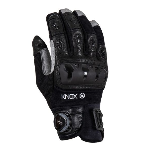 Gloves Racing Knox Textile/Leather Orsa OR3 Mk3 BOA Black 24 Moto Gloves