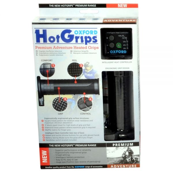 Grips Road Bikes Oxford HOTGRIPS PREMIUM ADVENTURE WITH V8 SWITCH