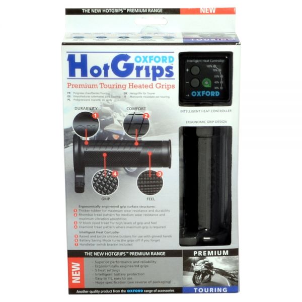 Grips Road Bikes Oxford HOTGRIPS PREMIUM TOURING WITH V8 SWITCH