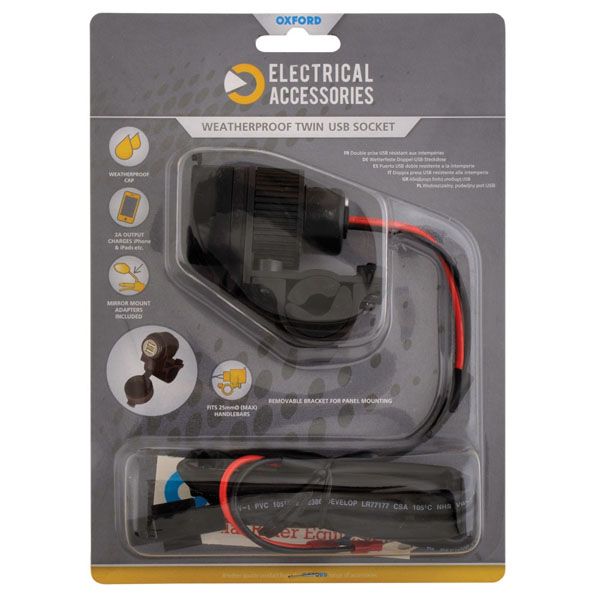Accesorii Electrice Bord Oxford USB 5V 2AMP DUAL SOCKET & FUSED LOOM