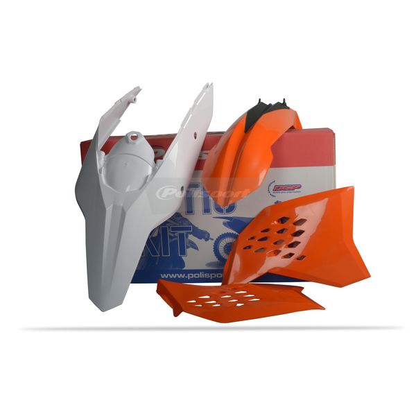  Polisport Kit Plastice KTM EXC/EXC-F/XC/250/350/450 Black/Orange/White 90853